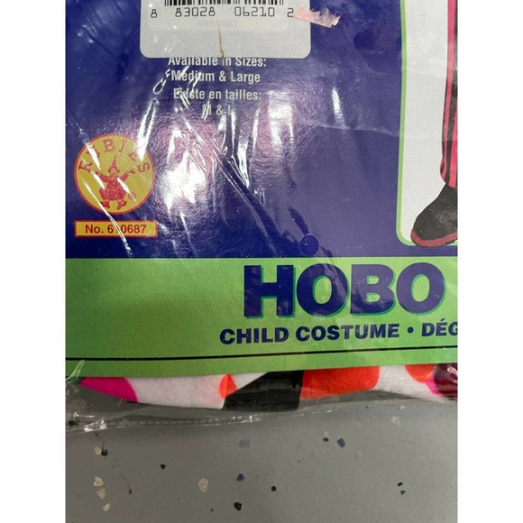 Rubie's Halloween Concepts Children's Size Large (12-14) Hobo Clown Costume NEW - Picture 6 of 11